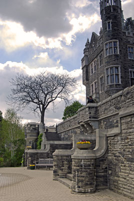 below the terrace at Casa Loma in Toronto