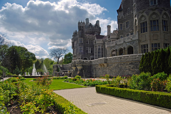 the castle and gardens