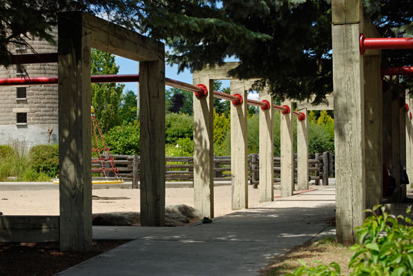 looking towards the playground area