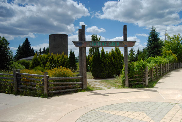the entrance to the children’s garden